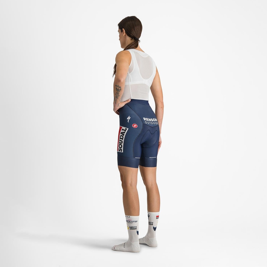 Castelli COMPETIZIONE W Korte Broek Dames Blauw Wit | YWN481932