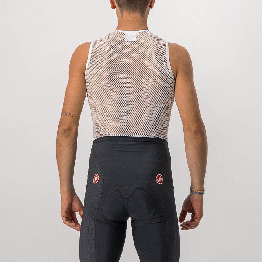 Castelli CORE MESH 3 SLEEVELESS Basislaag Heren Wit | ARE530249