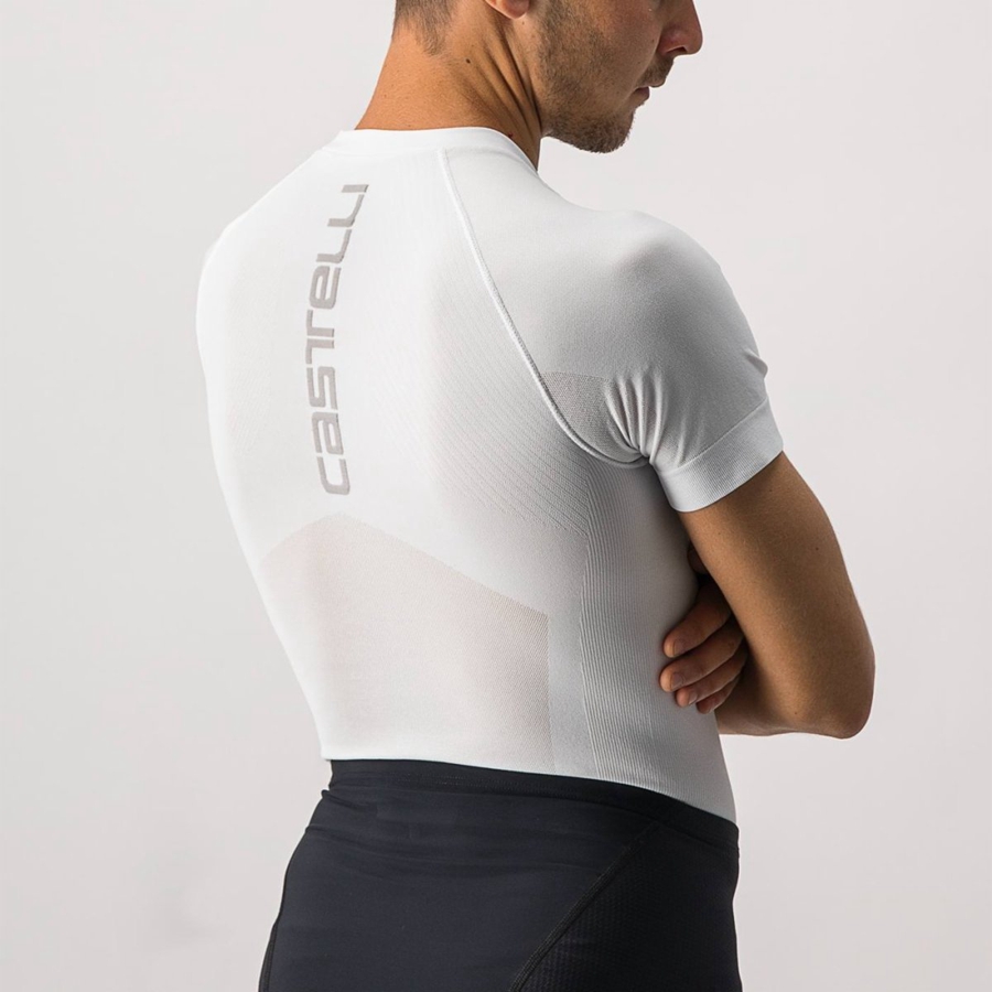 Castelli CORE SEAMLESS SS Basislaag Heren Wit | BAU865319