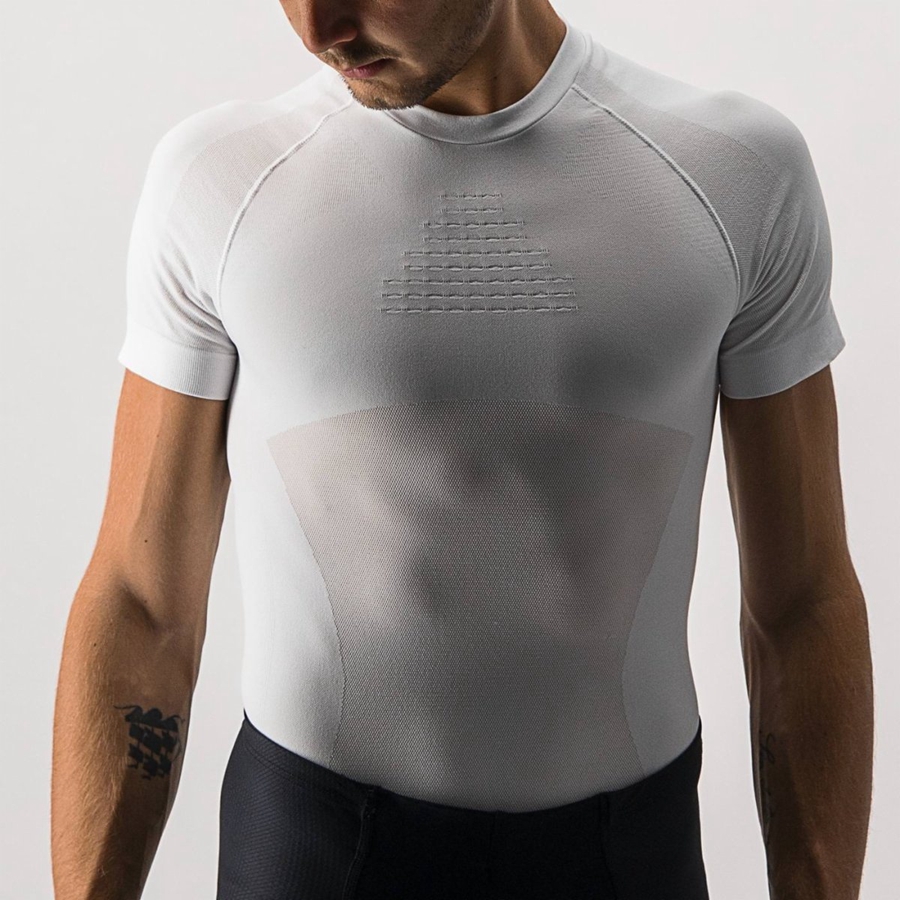 Castelli CORE SEAMLESS SS Basislaag Heren Wit | BAU865319