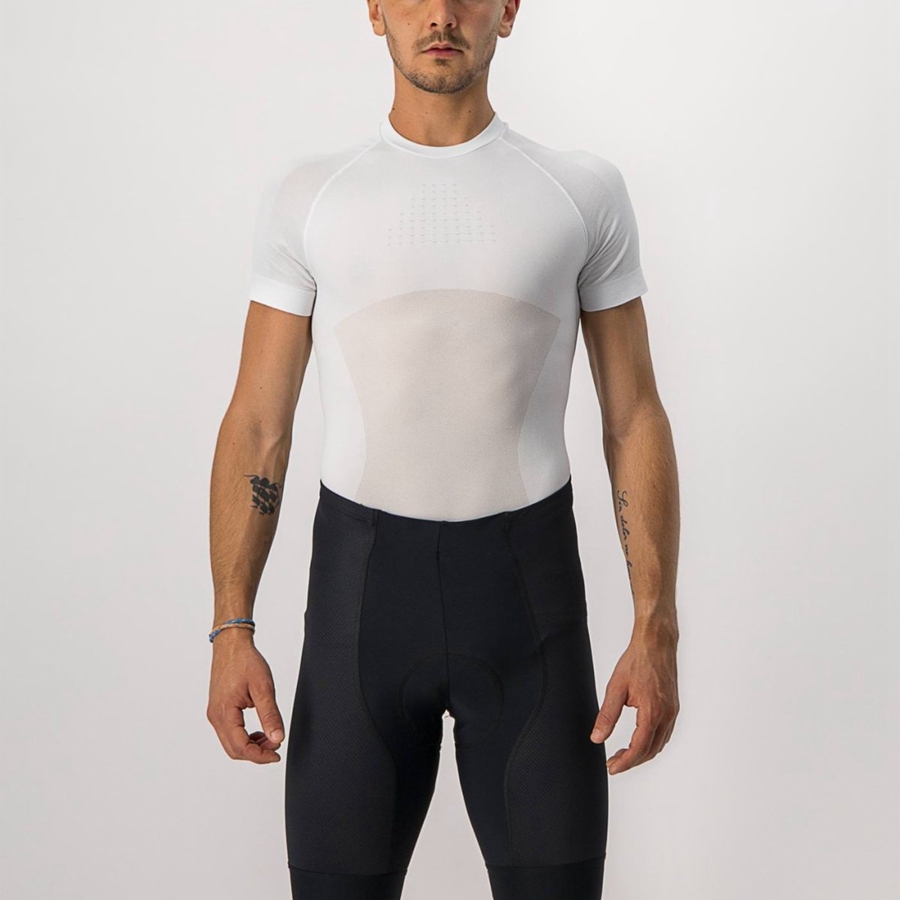 Castelli CORE SEAMLESS SS Basislaag Heren Wit | BAU865319