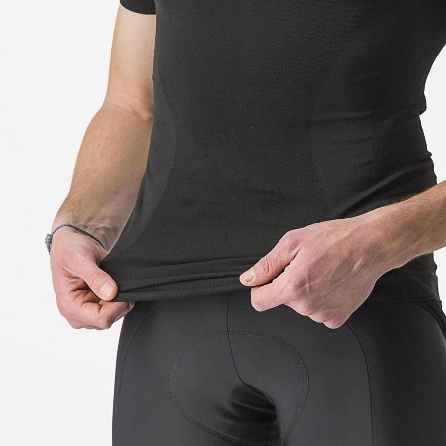 Castelli CORE SEAMLESS SS Basislaag Heren Zwart | CGX916042