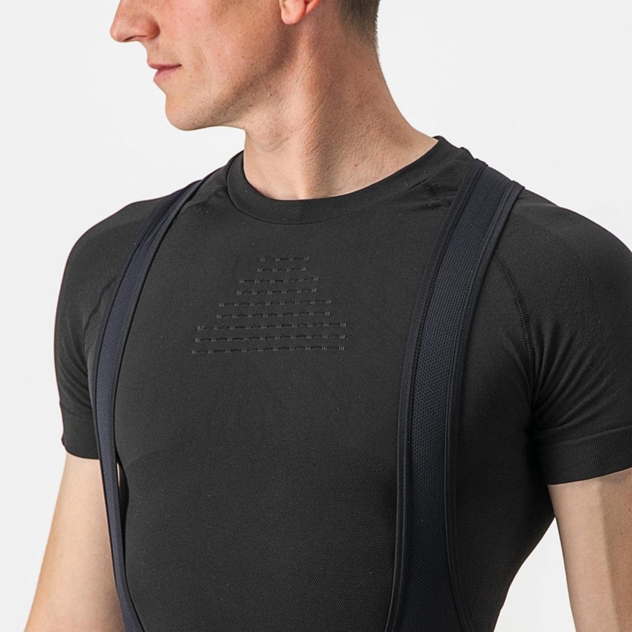 Castelli CORE SEAMLESS SS Basislaag Heren Zwart | CGX916042