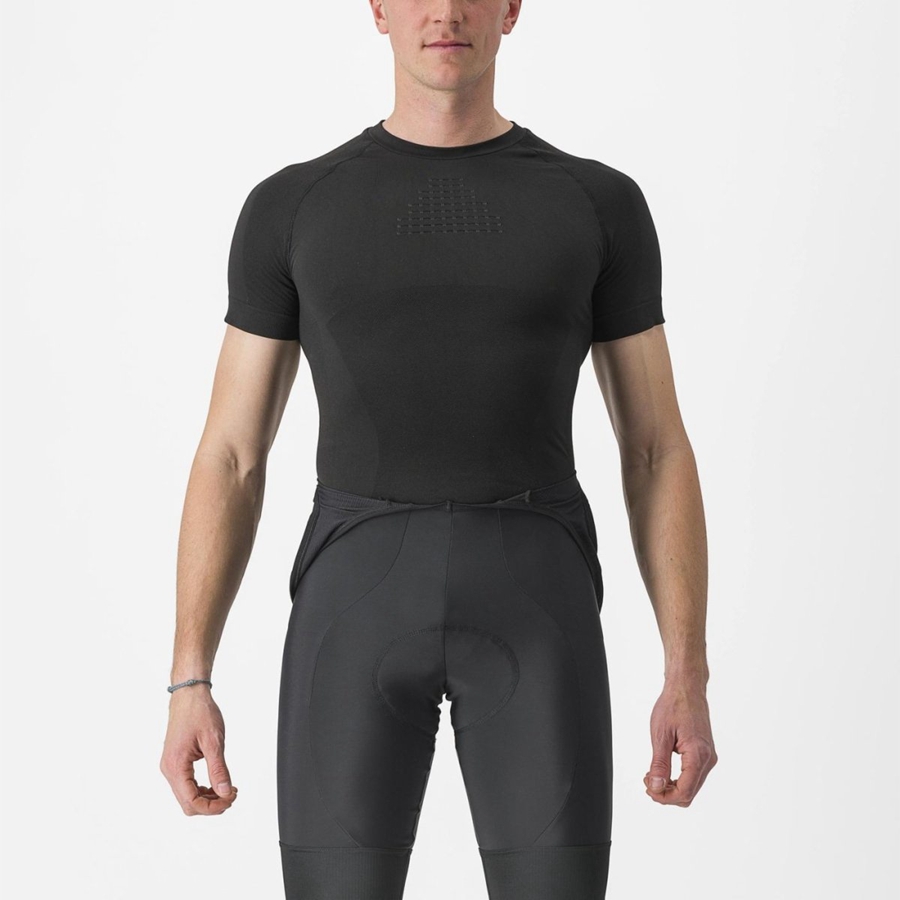 Castelli CORE SEAMLESS SS Basislaag Heren Zwart | CGX916042