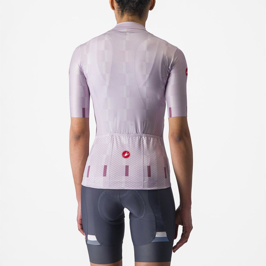 Castelli DIMENSIONE Jersey Dames Paars Wit Dieppaars | JBA792410