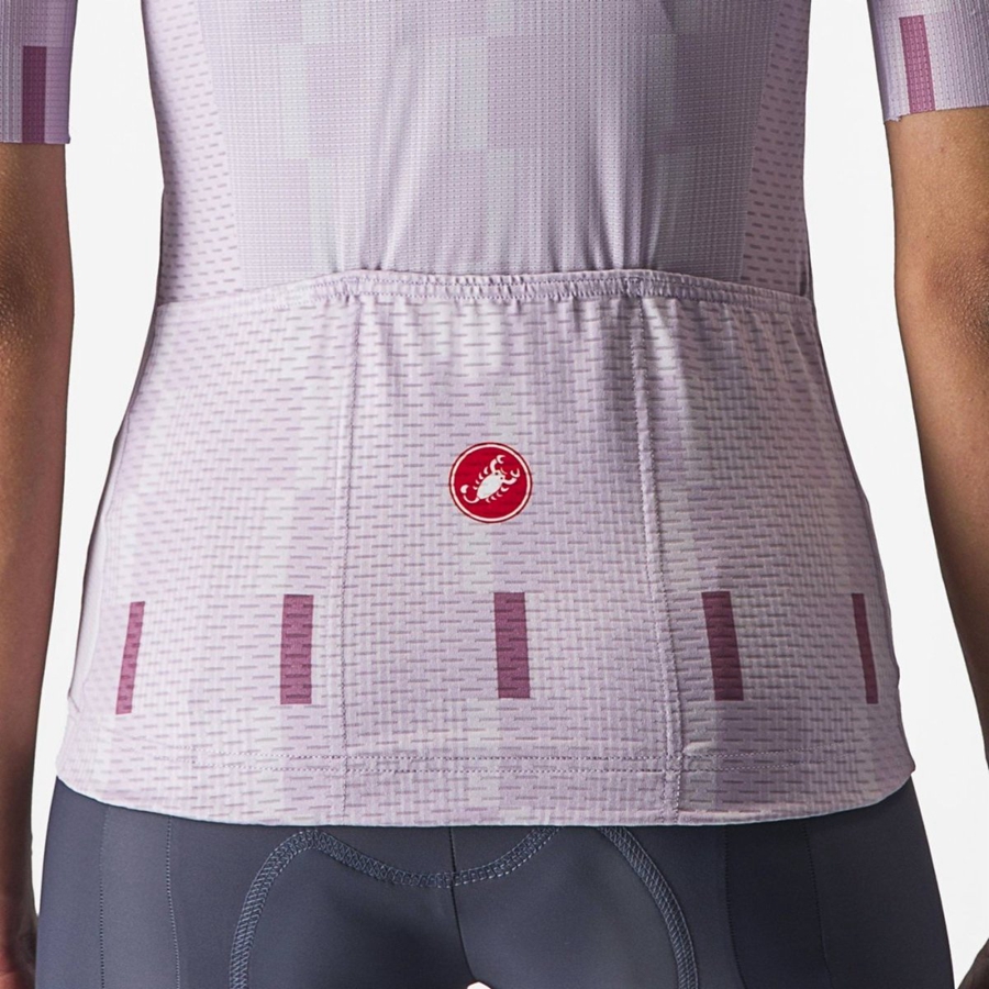 Castelli DIMENSIONE Jersey Dames Paars Wit Dieppaars | JBA792410