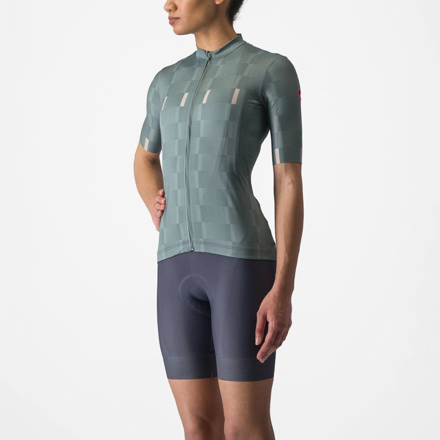 Castelli DIMENSIONE Jersey Dames Turquoise | OQF856094