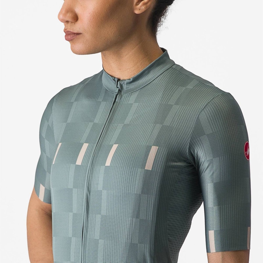 Castelli DIMENSIONE Jersey Dames Turquoise | OQF856094