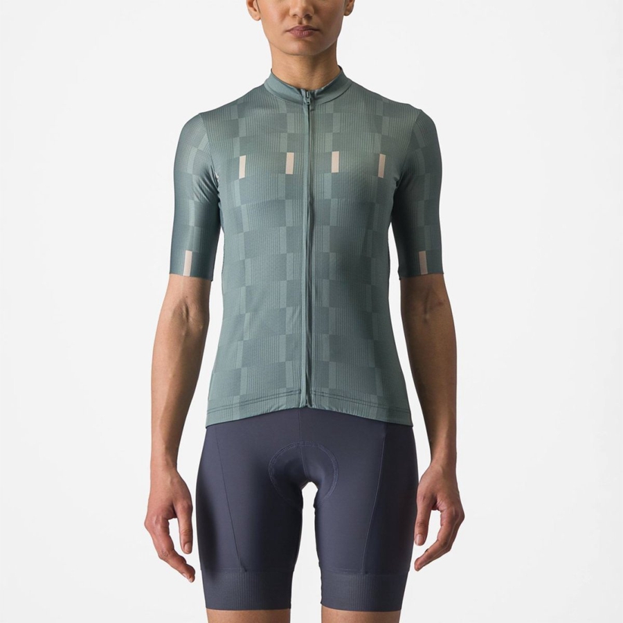 Castelli DIMENSIONE Jersey Dames Turquoise | OQF856094