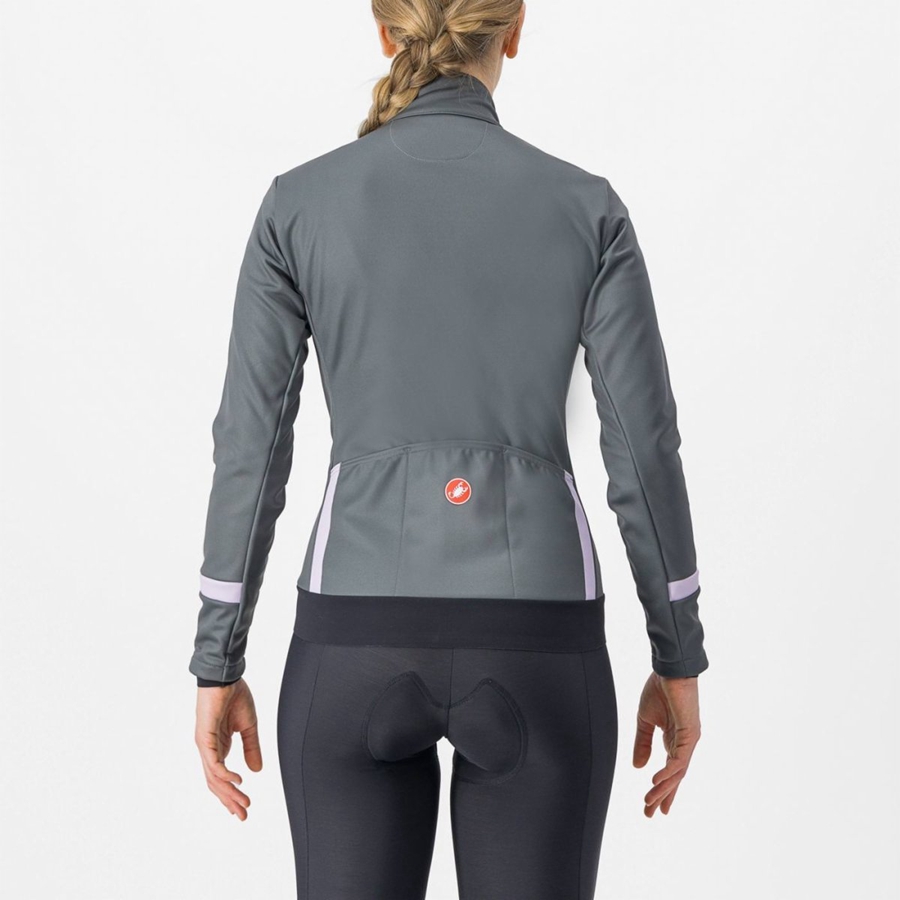 Castelli DINAMICA 2 Jassen Dames Grijs Paars | QMT754281