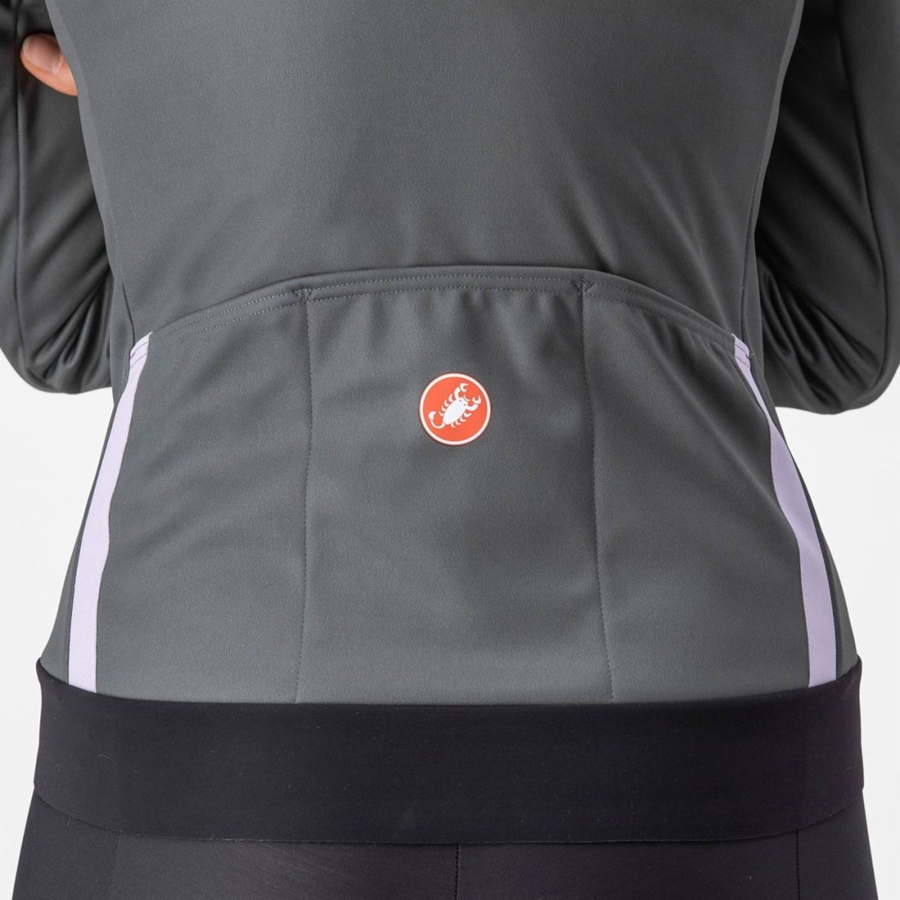 Castelli DINAMICA 2 Jassen Dames Grijs Paars | QMT754281