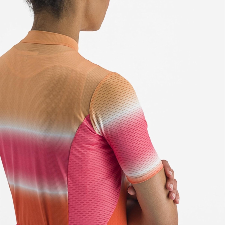 Castelli DOLCE Jersey Dames Oranje | FXU958326