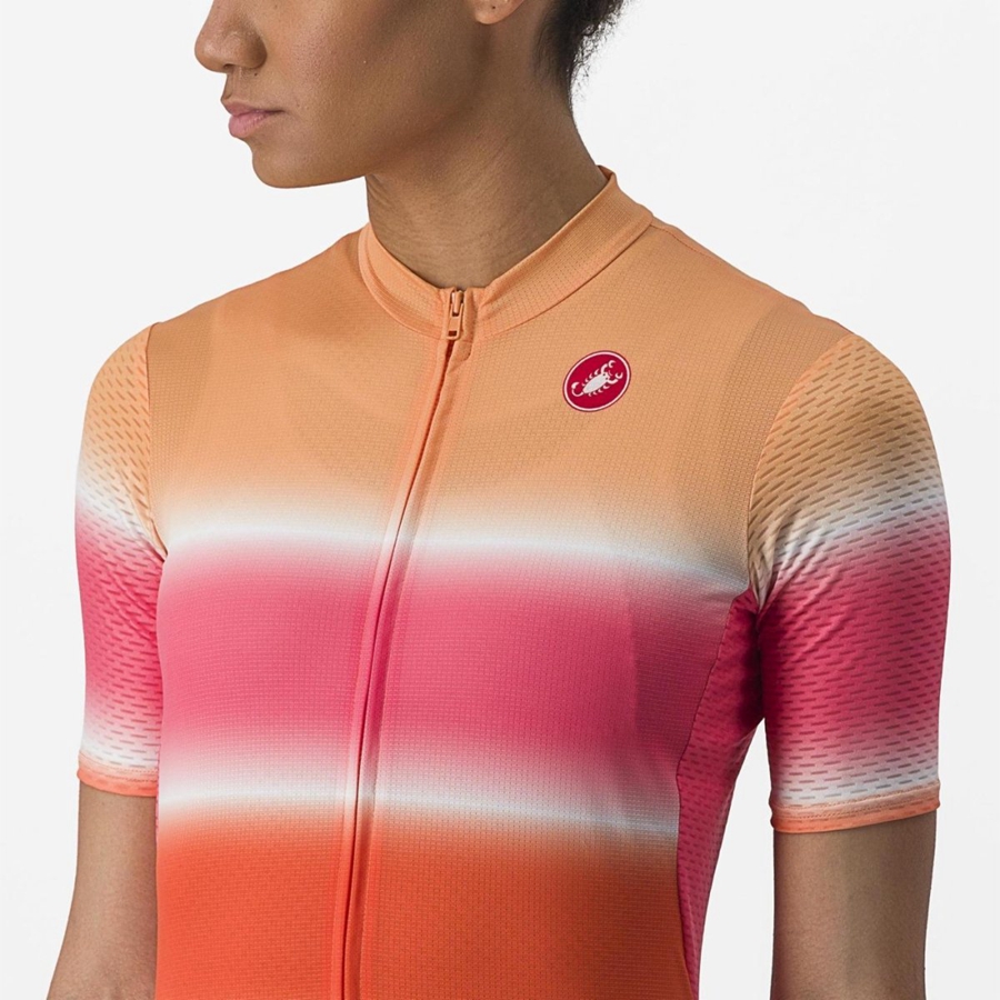 Castelli DOLCE Jersey Dames Oranje | FXU958326