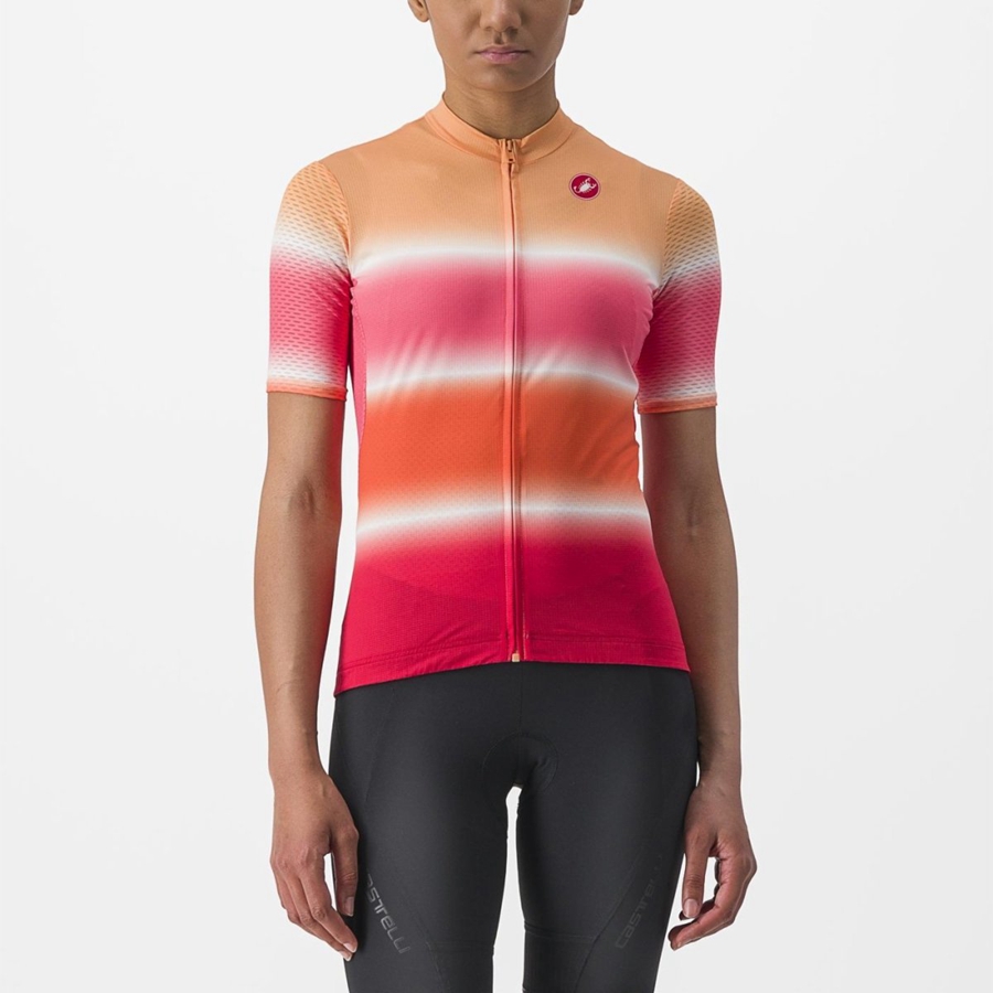 Castelli DOLCE Jersey Dames Oranje | FXU958326