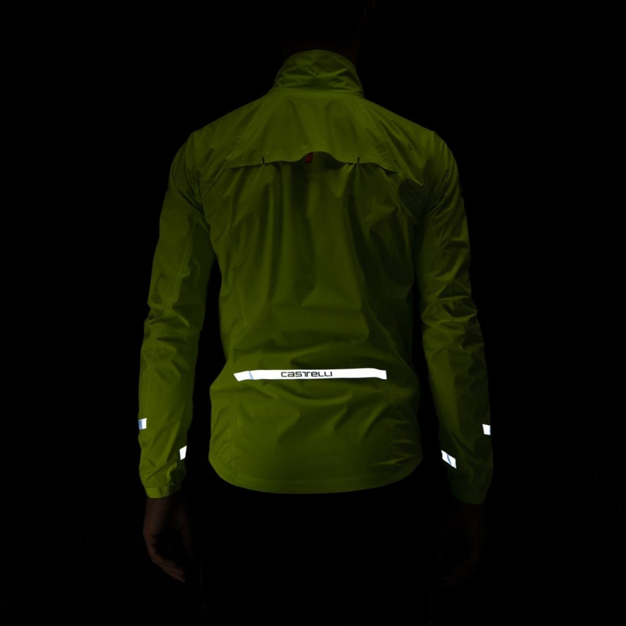 Castelli EMERGENCY 2 RAIN Bescherming Heren Lichtgroen | KOL693204