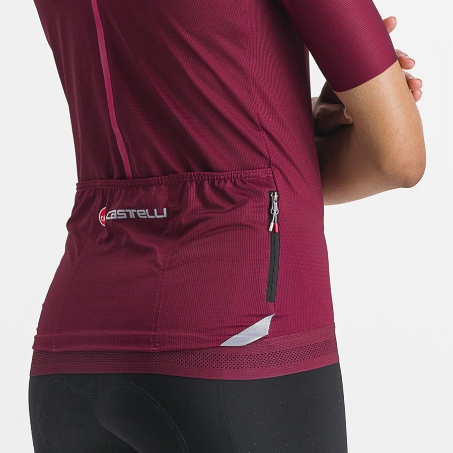 Castelli ENDURANCE W Jersey Dames Bordeaux | GKM596024