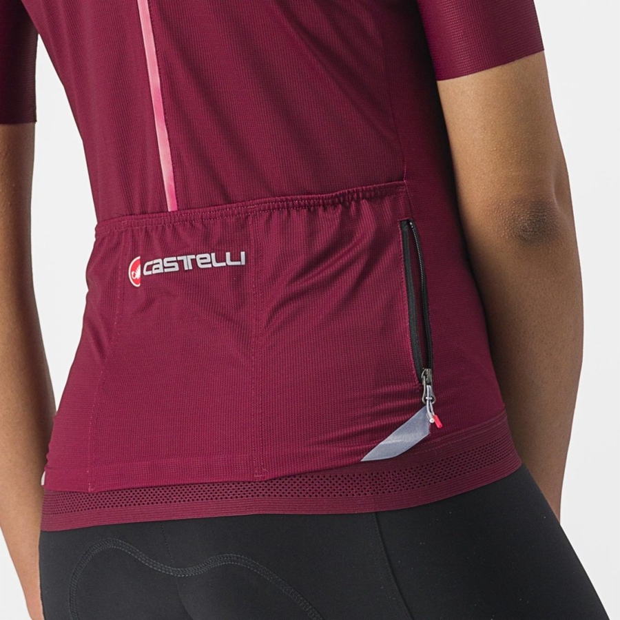 Castelli ENDURANCE W Jersey Dames Bordeaux | GKM596024