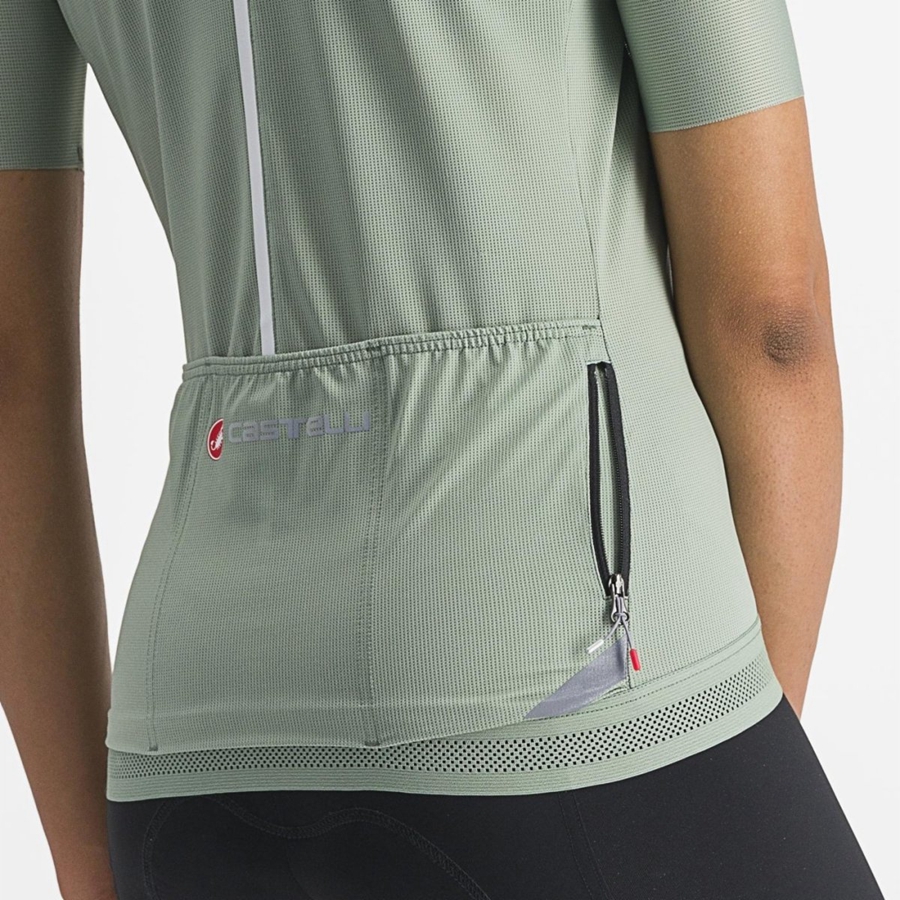 Castelli ENDURANCE W Jersey Dames Groen | YAZ257809