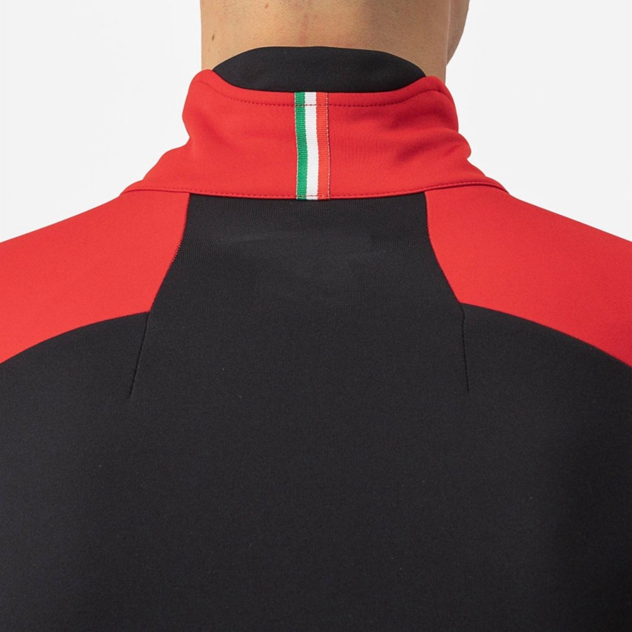 Castelli ENTRATA Jassen Heren Rood Zwart Zwart | HUJ486195