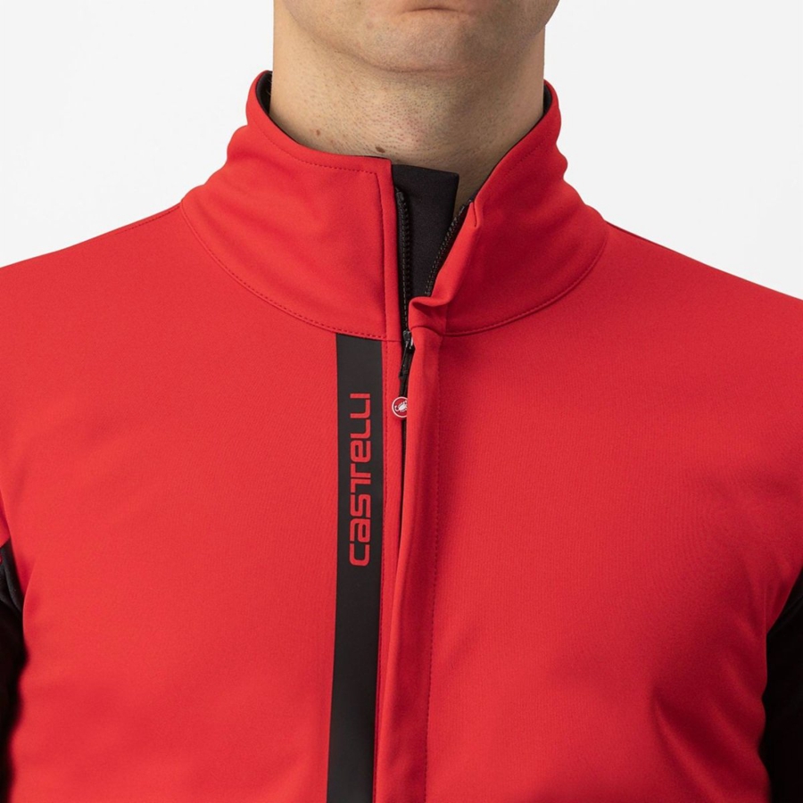 Castelli ENTRATA Jassen Heren Rood Zwart Zwart | HUJ486195