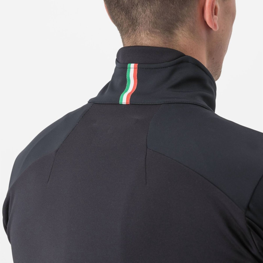 Castelli ENTRATA Jassen Heren Zwart Rood | EAO809637