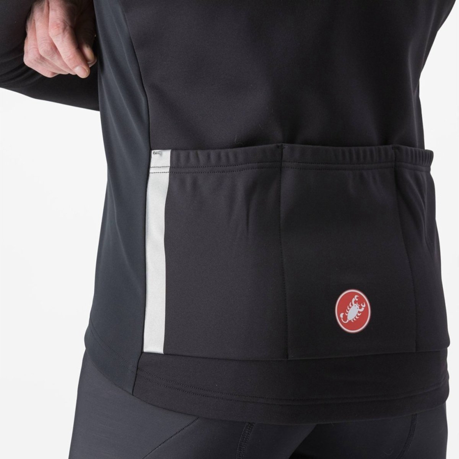 Castelli ENTRATA Jassen Heren Zwart Rood | EAO809637