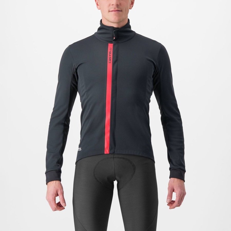 Castelli ENTRATA Jassen Heren Zwart Rood | EAO809637