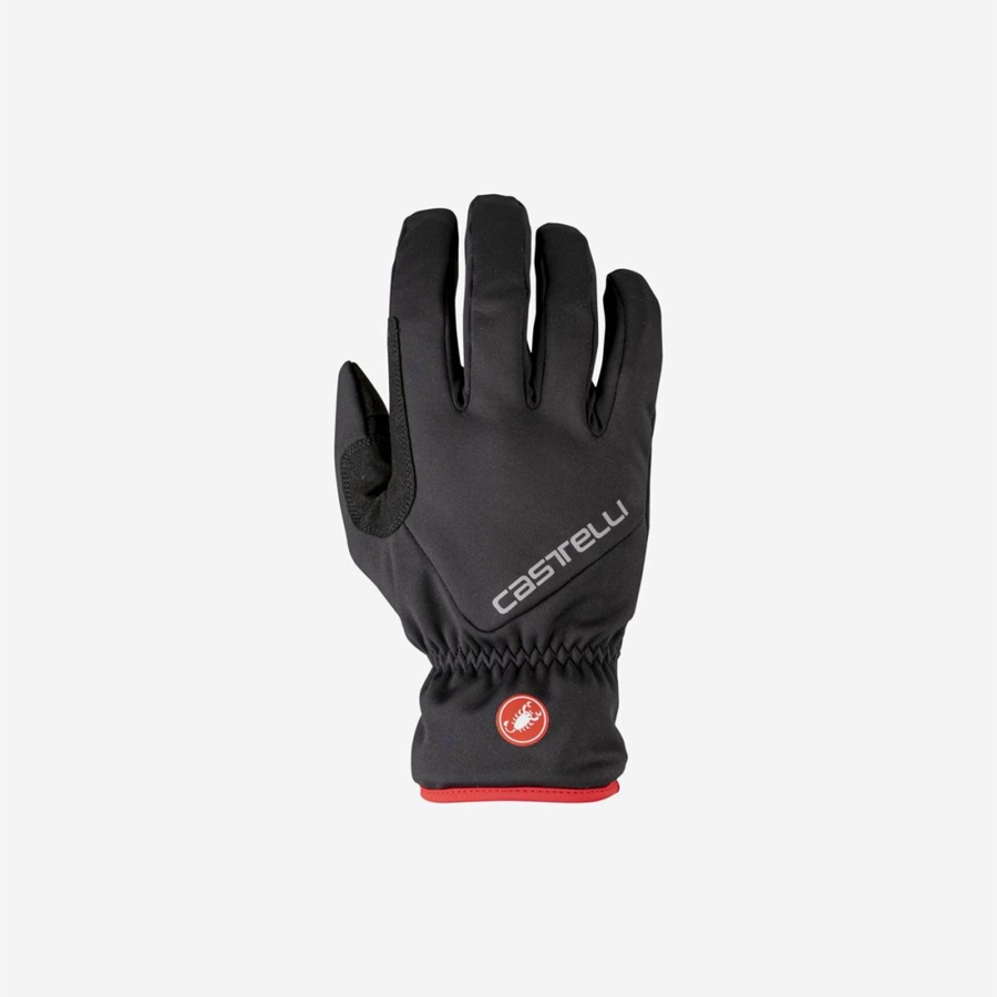 Castelli ENTRATA THERMAL Handschoenen Heren Zwart | RNI657130