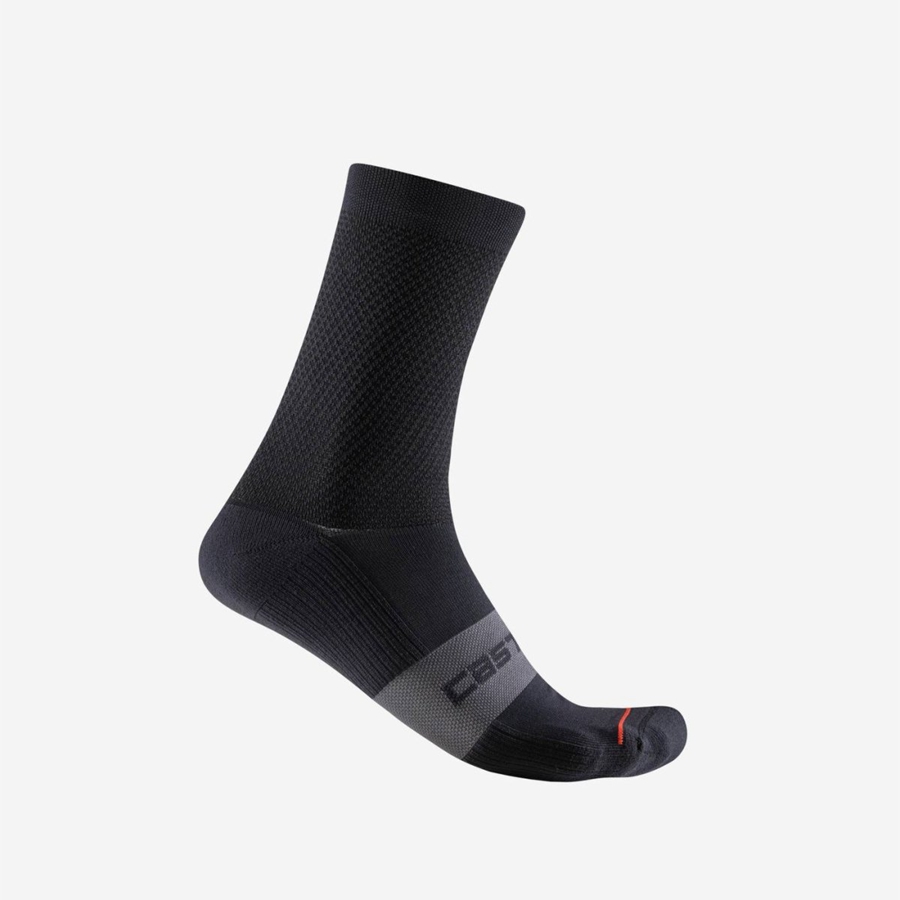 Castelli ESPRESSO 15 Sokken Heren Zwart | HOX029135