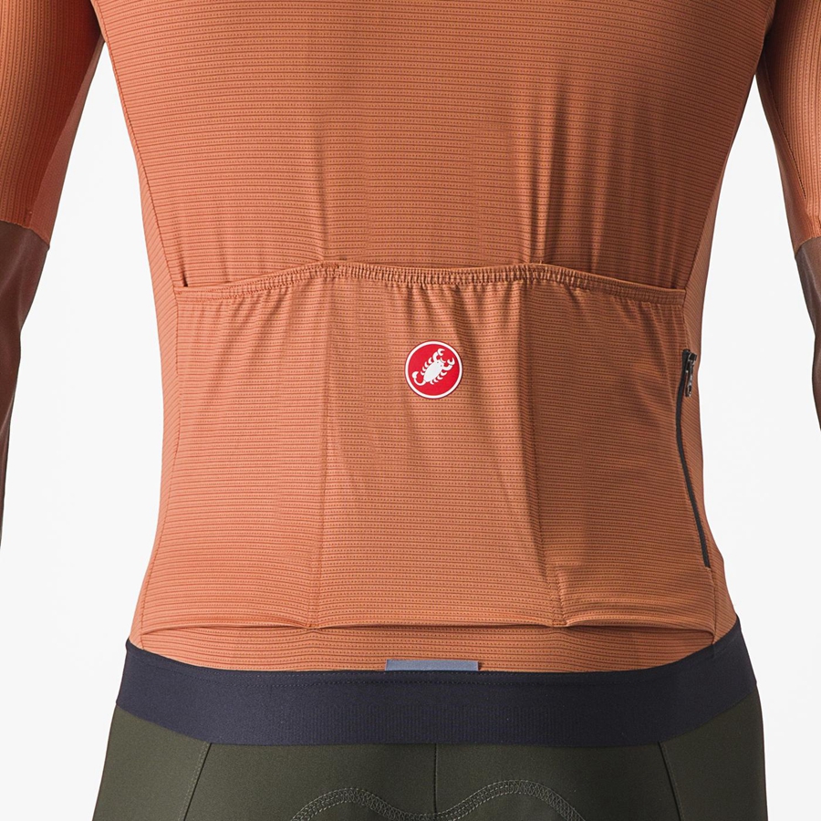 Castelli ESPRESSO Jersey Heren Beige Donkergrijs | OXH064573