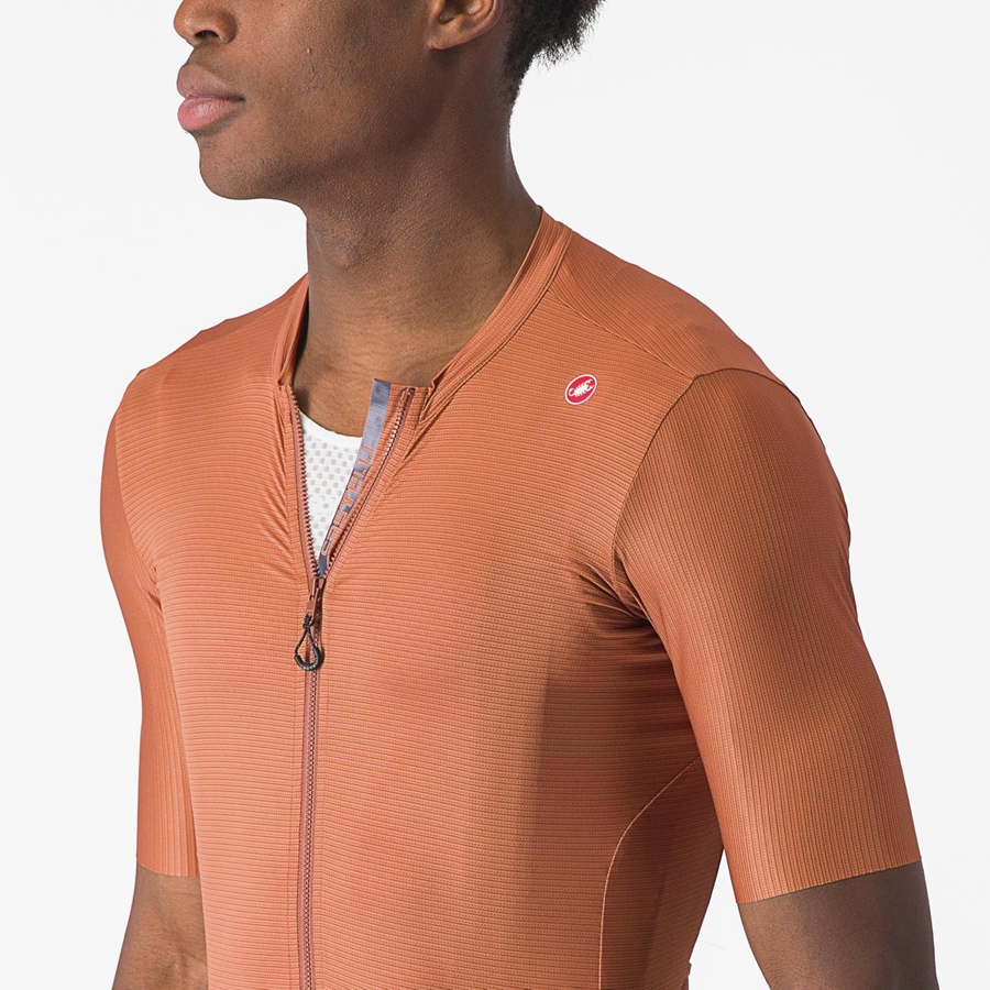 Castelli ESPRESSO Jersey Heren Beige Donkergrijs | OXH064573