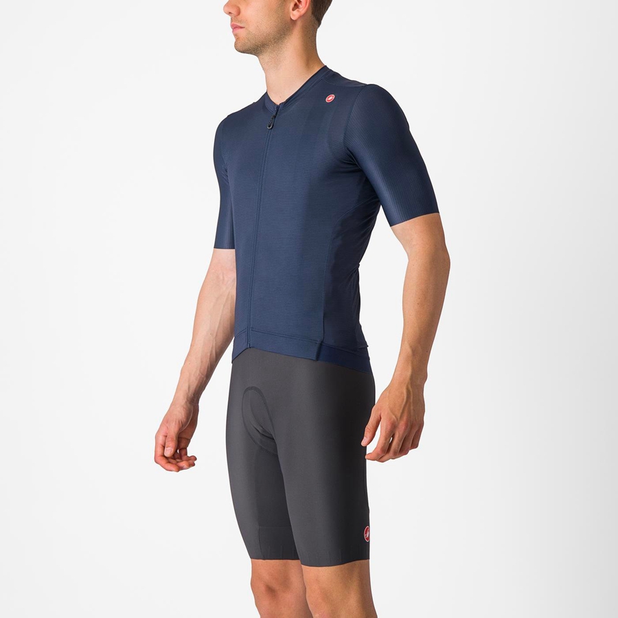 Castelli ESPRESSO Jersey Heren Blauw Zilver | SHJ162389