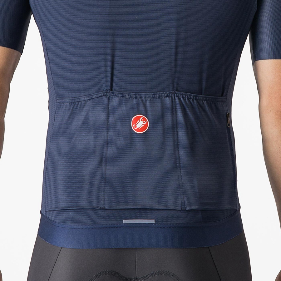 Castelli ESPRESSO Jersey Heren Blauw Zilver | SHJ162389