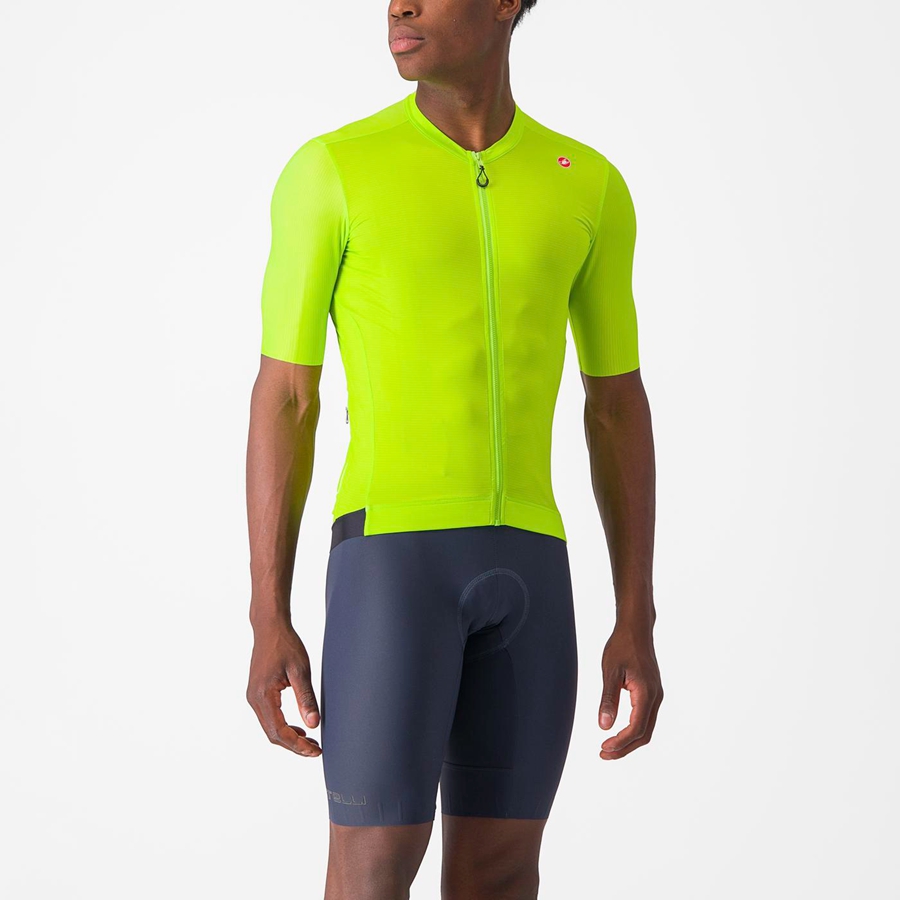 Castelli ESPRESSO Jersey Heren Lichtgroen Diepgroen | DOP317056