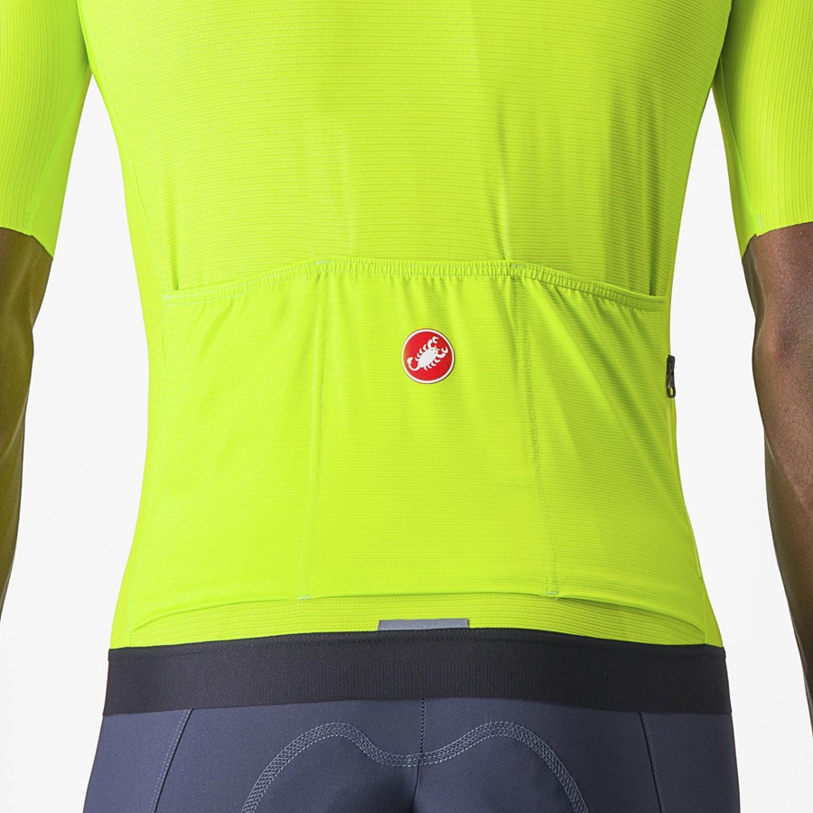 Castelli ESPRESSO Jersey Heren Lichtgroen Diepgroen | DOP317056