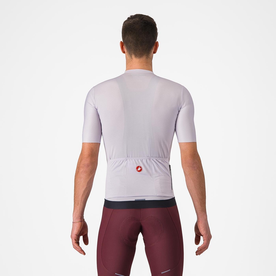 Castelli ESPRESSO Jersey Heren Paars Wit Donkergrijs | QOW796430