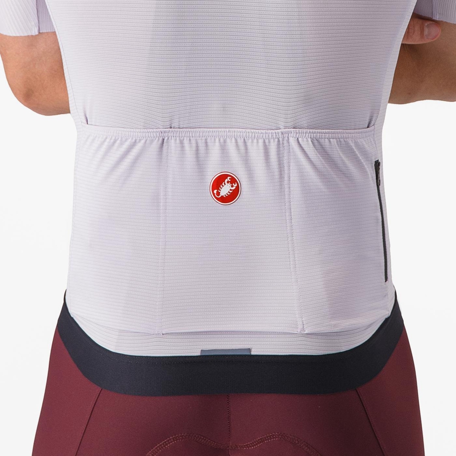 Castelli ESPRESSO Jersey Heren Paars Wit Donkergrijs | QOW796430