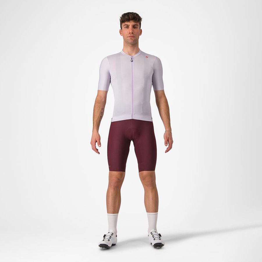 Castelli ESPRESSO Jersey Heren Paars Wit Donkergrijs | QOW796430