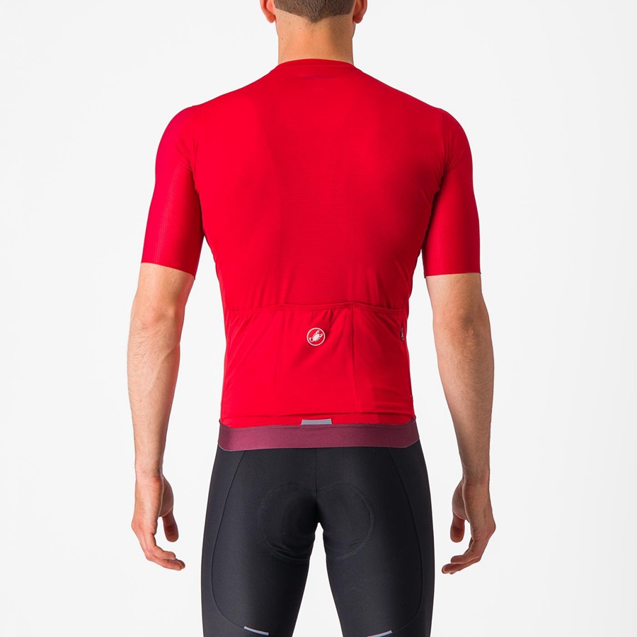 Castelli ESPRESSO Jersey Heren Rood Diepbordeaux | DCB623951