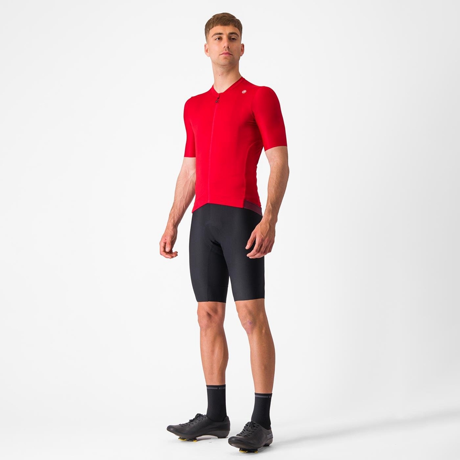 Castelli ESPRESSO Jersey Heren Rood Diepbordeaux | DCB623951