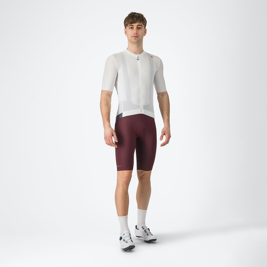 Castelli ESPRESSO Jersey Heren Wit Donkergrijs | URZ190856