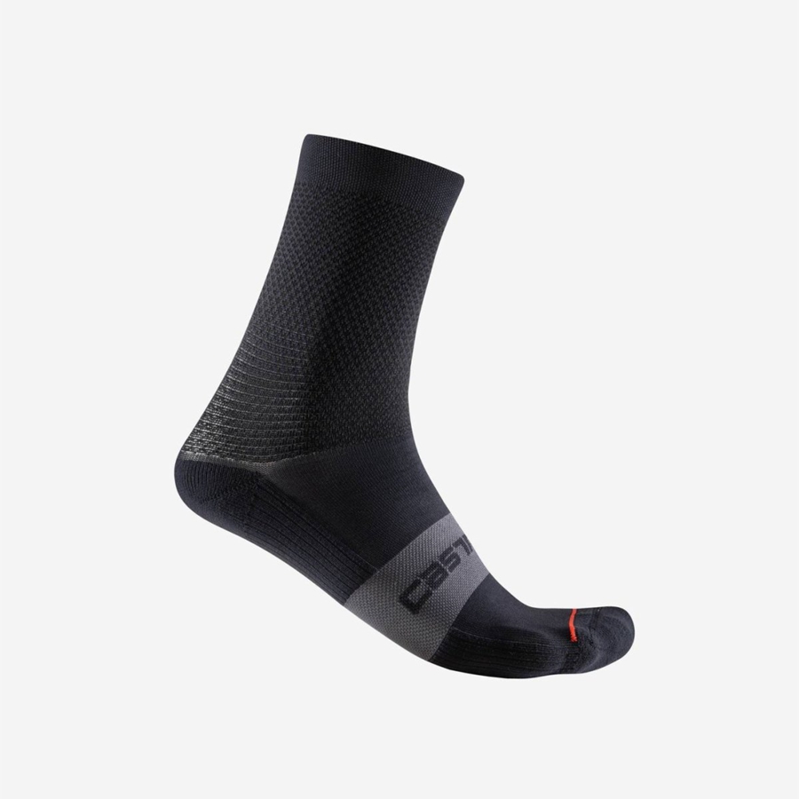 Castelli ESPRESSO W 12 Sokken Dames Zwart | HOG910684