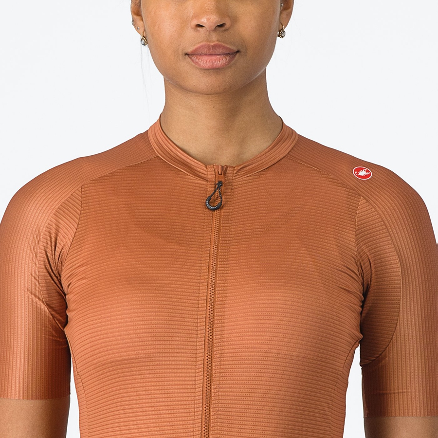 Castelli ESPRESSO W Jersey Dames Beige Donkergrijs | FTJ186527