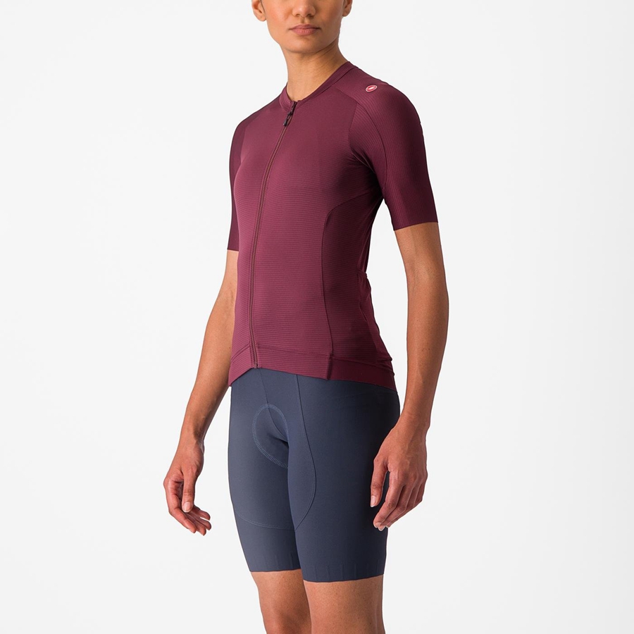 Castelli ESPRESSO W Jersey Dames Diepbordeaux Diepbordeaux | IAF128497