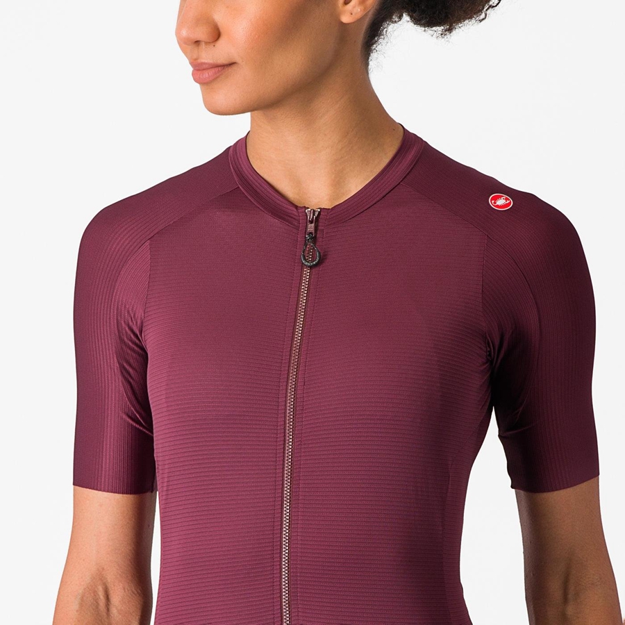 Castelli ESPRESSO W Jersey Dames Diepbordeaux Diepbordeaux | IAF128497