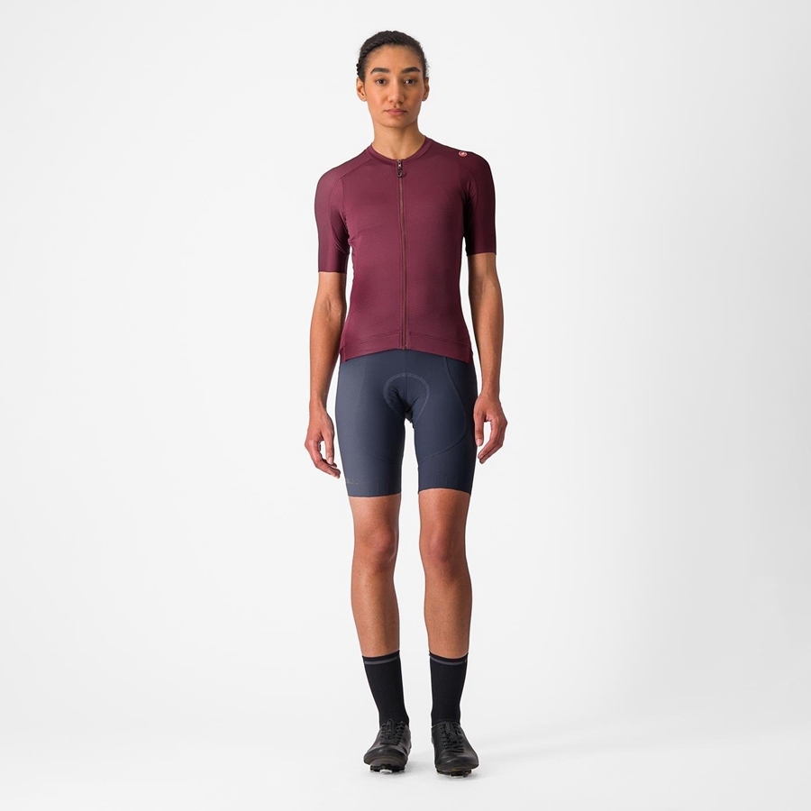 Castelli ESPRESSO W Jersey Dames Diepbordeaux Diepbordeaux | IAF128497