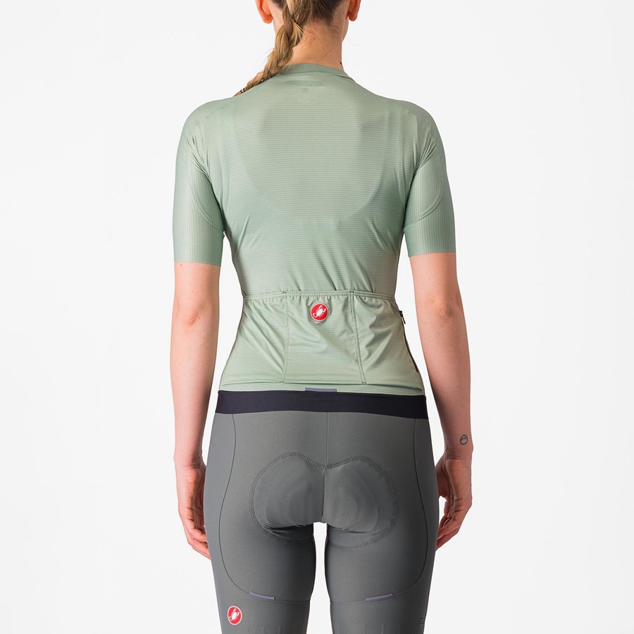 Castelli ESPRESSO W Jersey Dames Groen Diepgroen | JXO452718