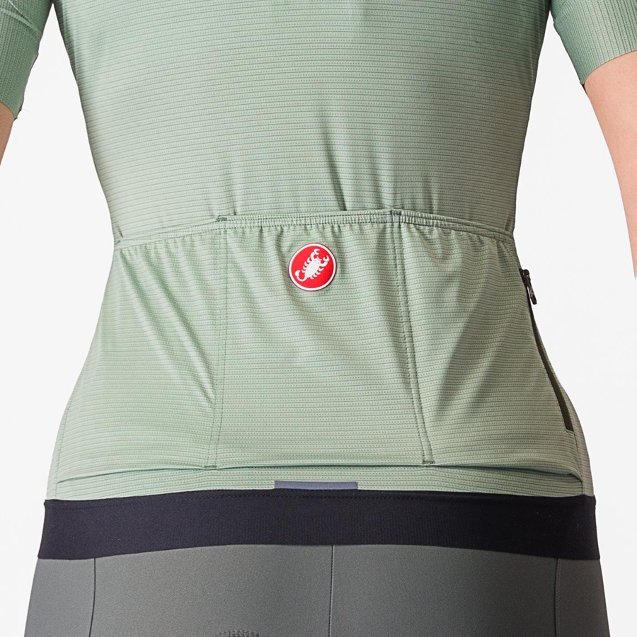 Castelli ESPRESSO W Jersey Dames Groen Diepgroen | JXO452718