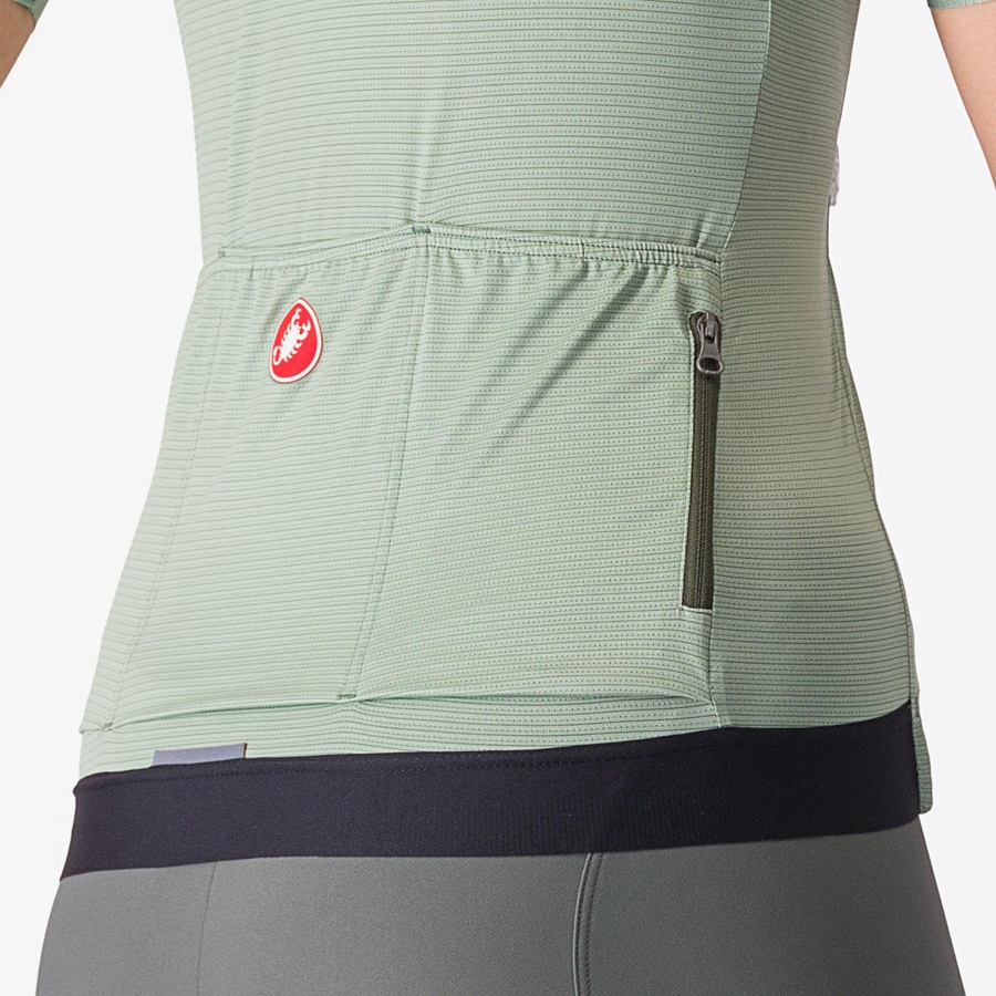 Castelli ESPRESSO W Jersey Dames Groen Diepgroen | JXO452718