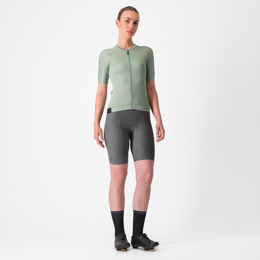 Castelli ESPRESSO W Jersey Dames Groen Diepgroen | JXO452718